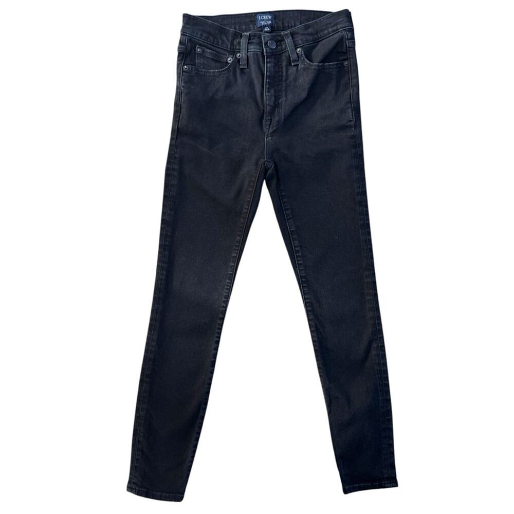 J. Crew skinny high rise Jeans women's size 25 Black Classic Casual Minimalist